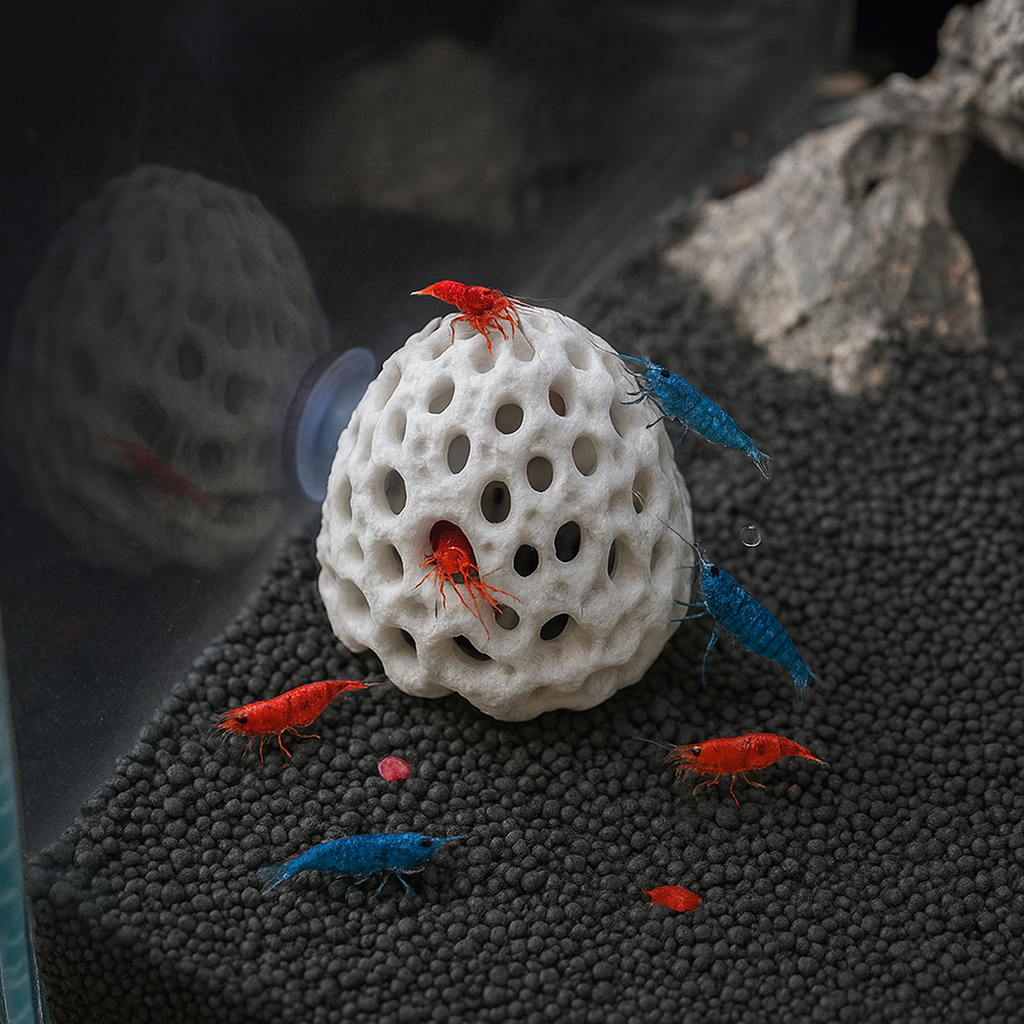 Porous Natural Aquarium Shrimp Hideouts Hiding Spots, Safe Haven for Shrimp