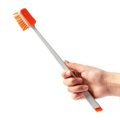 Aquarium Brush Multi-Tool Cleaning Brush with Orange Bristles, Cleaning Brush