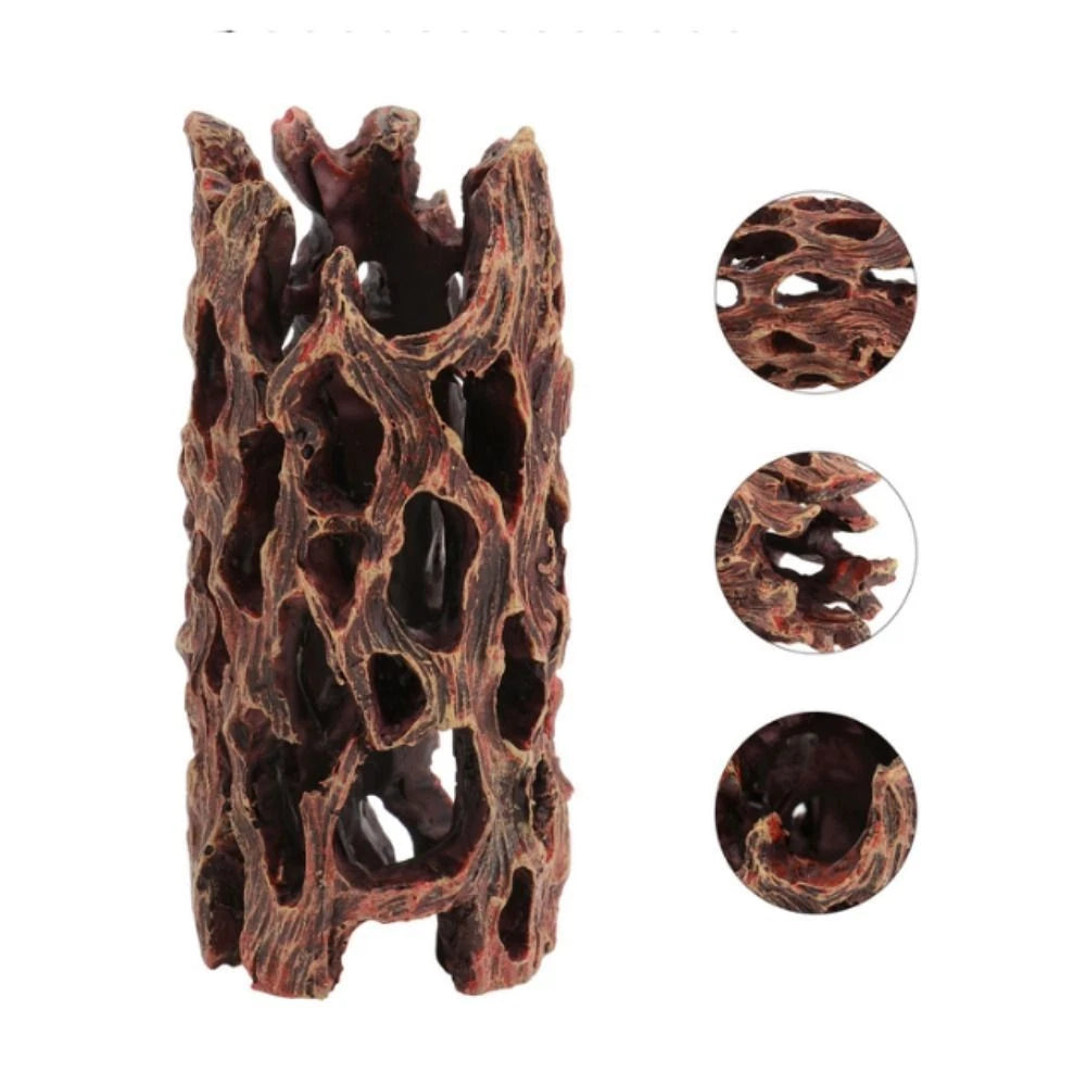 Aquarium Decoration Fish Tank Shrimp Shelter Nest Spawning Hole Fish Root Design