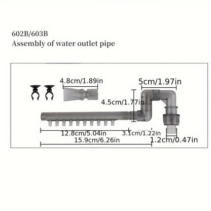 Fish Tank Filter Tube Aquarium External Canister Filter Water Inflow Outflow Tube